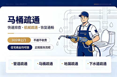 开平马桶疏通
